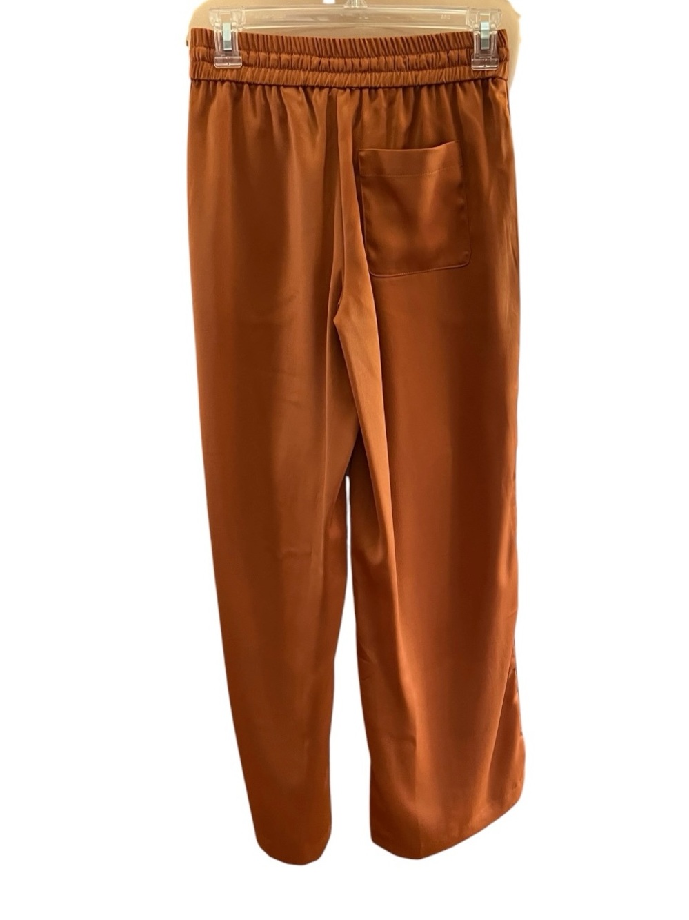 Elie Tahari Satin Silk Wide Leg Copper Satin
Drawstring Pants XS - Picture 5 of 11